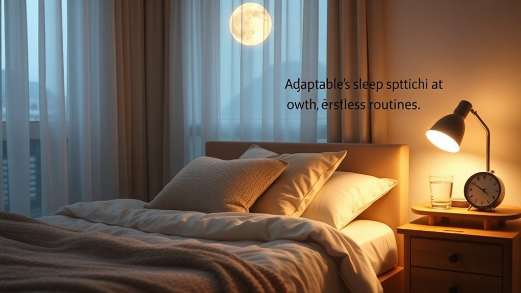 adjust sleep routine gradually