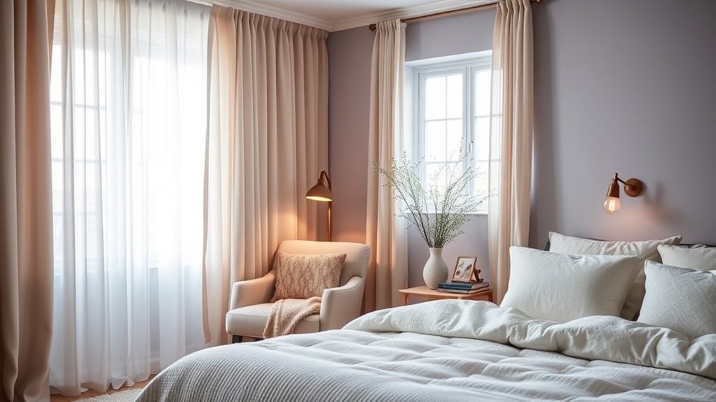 calming colors and lighting