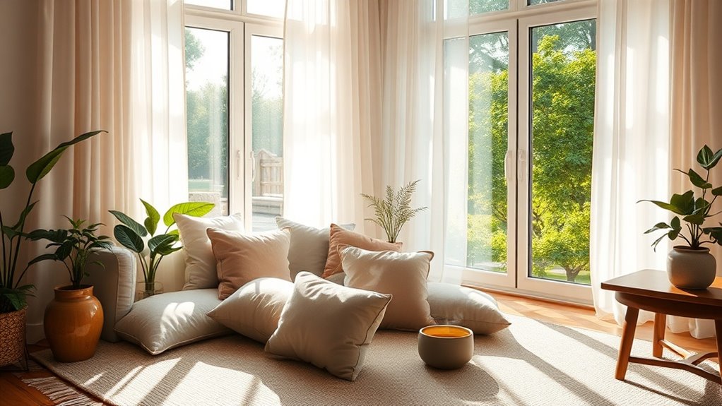 create peaceful restful space