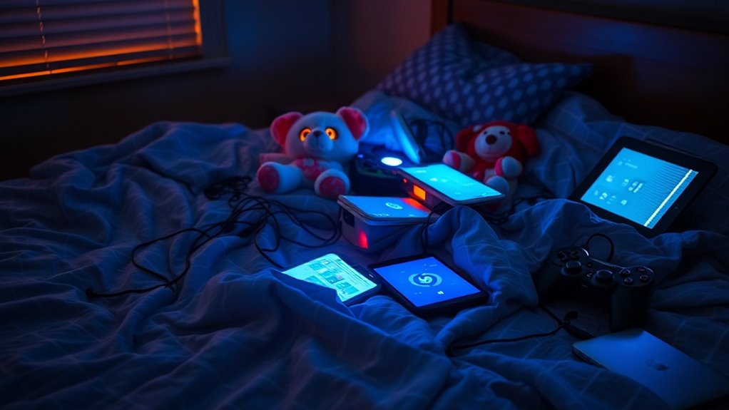 digital overstimulation impairs rem