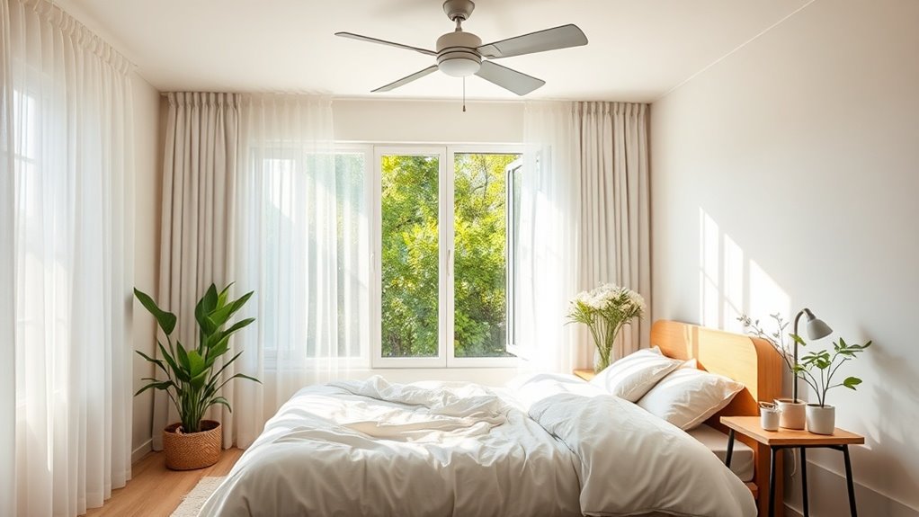 maintain cool ventilated bedroom