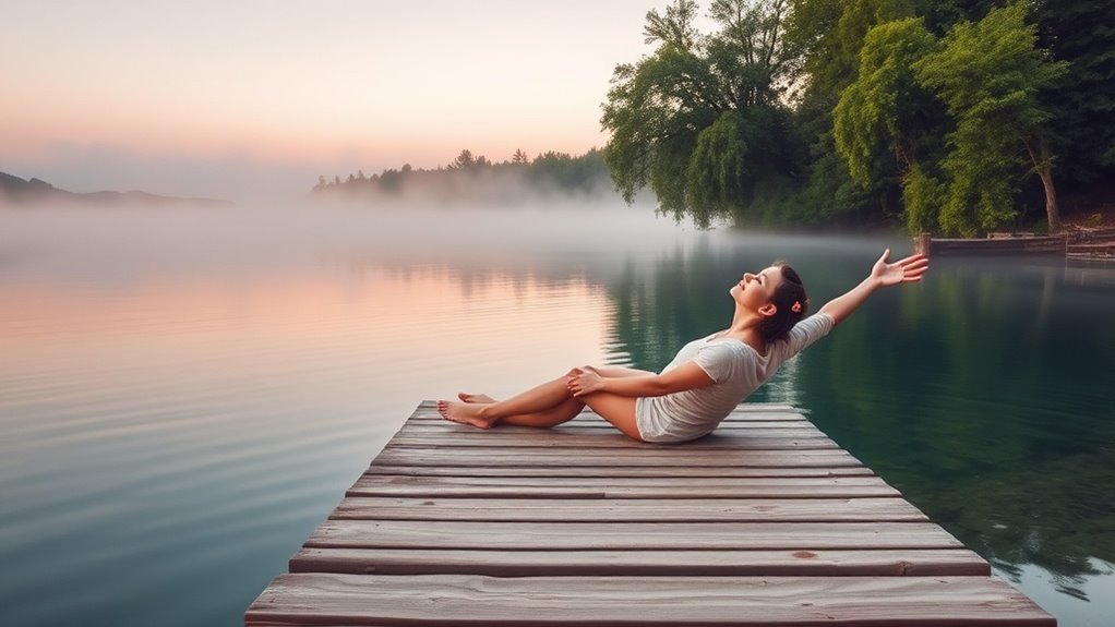 mindful breathing and nature