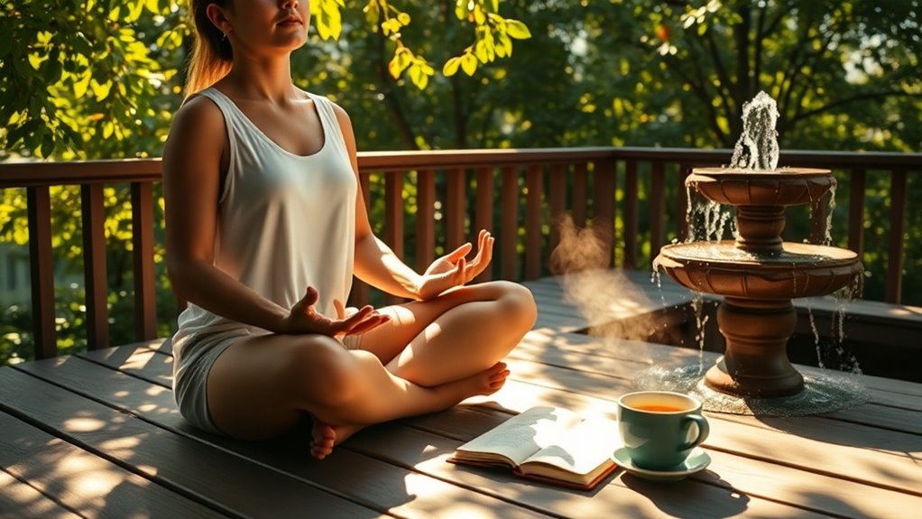 practice calming mindful breathing