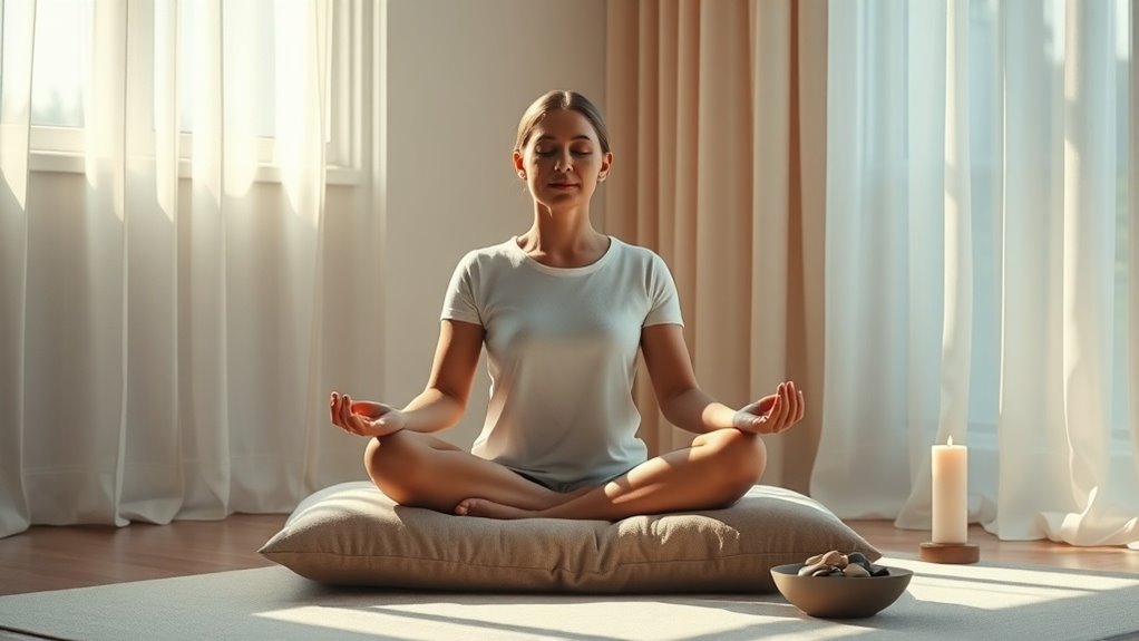 relaxation through mindful breathing