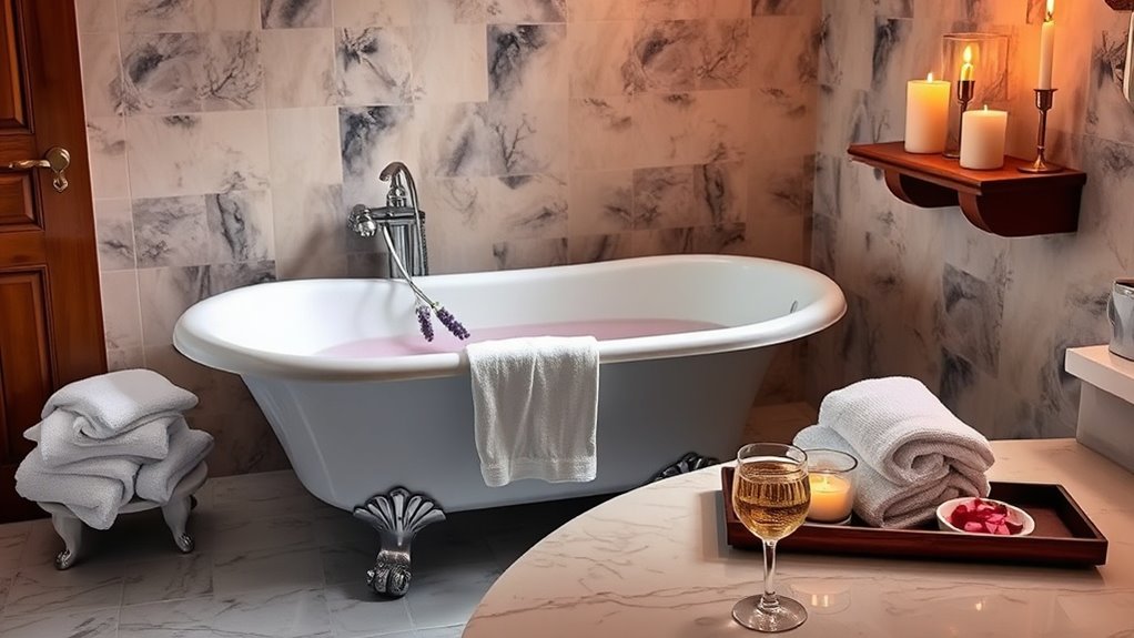 relaxing self care bath ritual