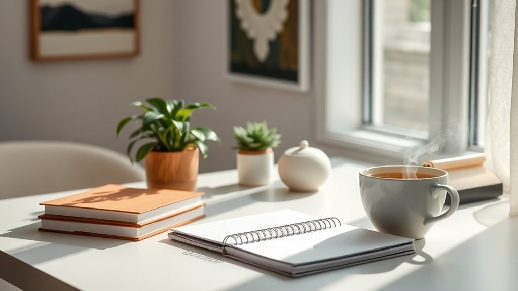 tidy comfortable focused space